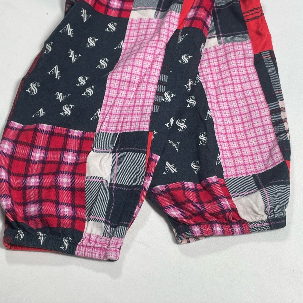 Victoria’s Secret Madras Patchwork Long Sleep Shirt Valentines Medium - Picture 5 of 6